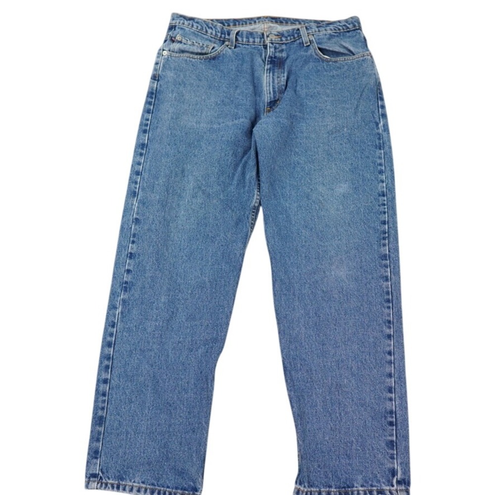 Polo Jeans Company Denim Jeans Men‎ 38x30 Blue Relaxed Fit Straight Flag Patch